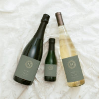 Elegant Gold Deco Wreath Monogram