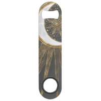 Elegant Gold Doodles Sun Moon Mandala Design