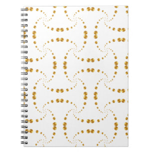 Elegant gold dots notebook