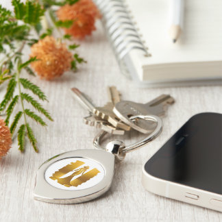 elegant gold dress keychain