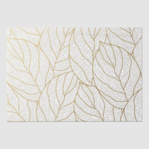 Elegant gold earthy leaf delight tissue paper