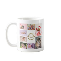 Elegant Gold Family Photo Collage Father’s Day