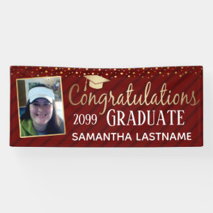 Elegant Gold Félicitations Graduate 2022 Bannière