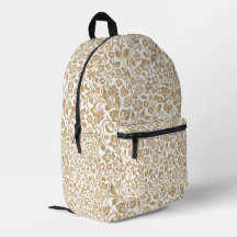 Elegant Gold Floral Botanical Pattern