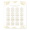 Elegant Gold Floral Peony Wedding Seating