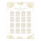 Elegant Gold Floral Peony Wedding Seating