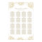 Elegant Gold Floral Peony Wedding Seating
