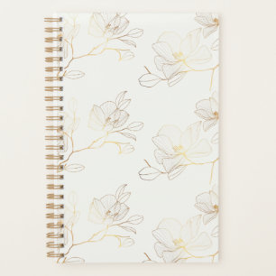 Elegant Gold Floral Weekly/Monthly Planner