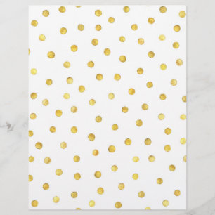 Elegant Gold Foil Confetti Dots Flyer