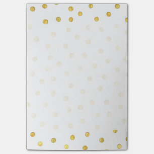 Elegant Gold Foil Confetti Dots Post-it Notes
