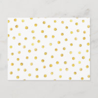 Elegant Gold Foil Confetti Dots