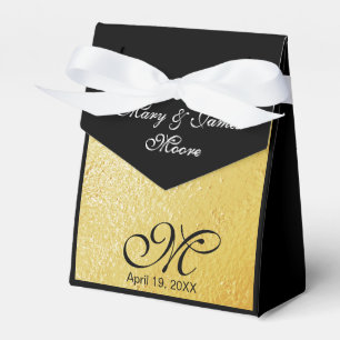 Elegant Gold Foil Favor Box