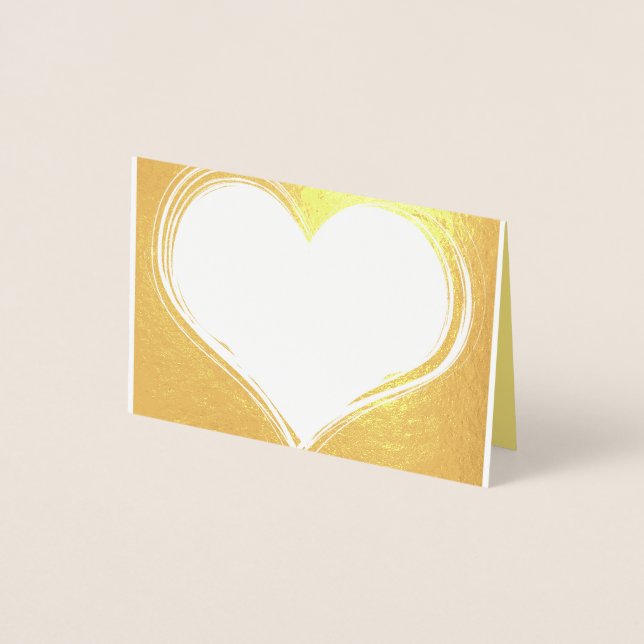 Elegant Gold Foil Placecards Foil Card (Front)