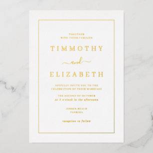 Elegant Gold Foil Wedding 