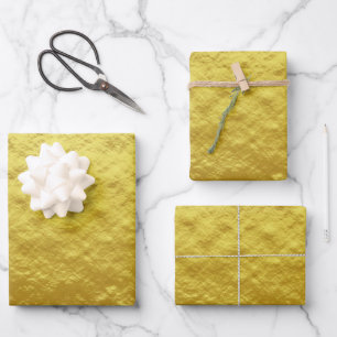 Elegant Gold Foil  Wrapping Paper Sheet