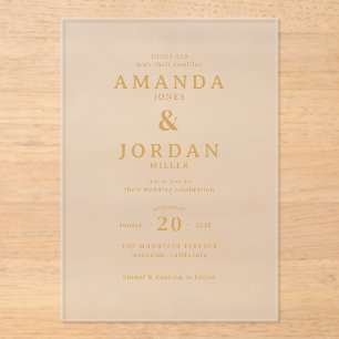 Elegant Gold Formal Invitations