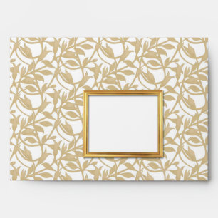 Elegant Gold Frame A7 Envelope