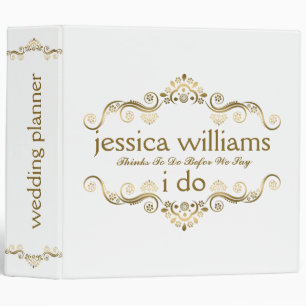 Elegant Gold Frame Abstract Crown Binder