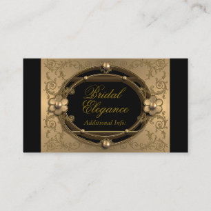 Elegant Gold Frame Business Card