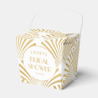 Elegant Gold Geometric Art Deco Bridal Shower