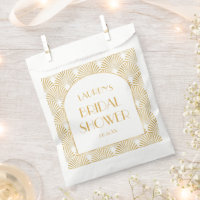 Elegant Gold Geometric Art Deco Bridal Shower
