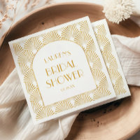 Elegant Gold Geometric Art Deco Bridal Shower