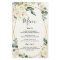 Elegant Gold Geometric Floral Wedding Menu Cards