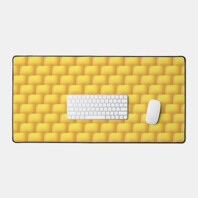 Elegant Gold Geometric Pattern Desk Mat (Keyboard & Mouse)