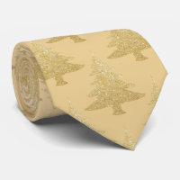Elegant gold glitter Christmas tree pattern