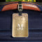 Elegant Gold Glitter Drip Monogram