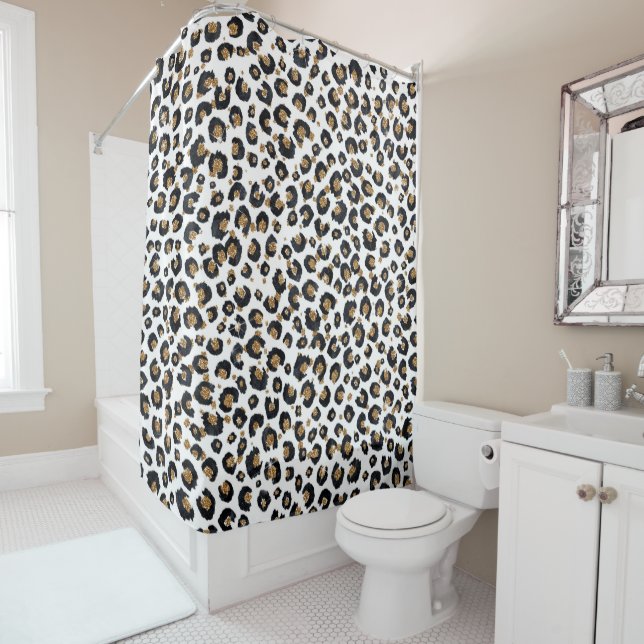 Elegant Gold Glitter Leopard Pattern (In Situ)