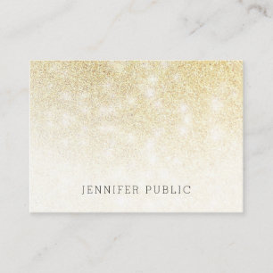 Elegant Gold Glitter Modern Professional Template Business Card