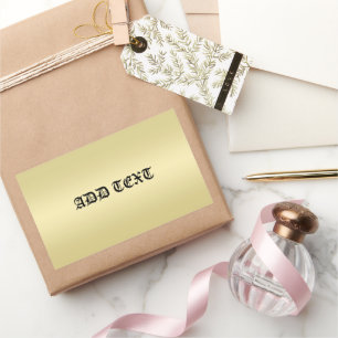 Elegant Gold gradient Monogram Personalized name Sticker
