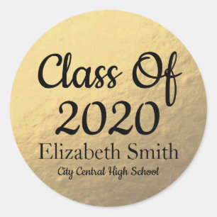 Elegant Gold Graduation Envelope Seals