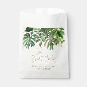 Elegant Gold Greenery Tropical Modern Graduation Favour Bag