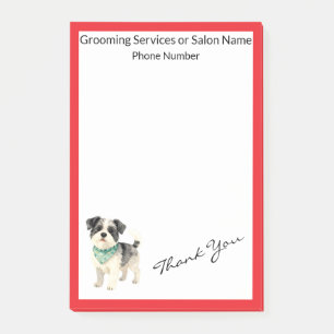 Elegant Gold Grooming Dog Personalized Collection Post-it Notes