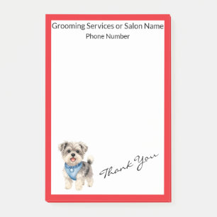 Elegant Gold Grooming Pet Personalized Collection Post-it Notes