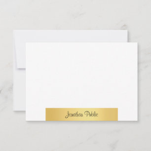 Elegant Gold Hand Script Name Template Modern