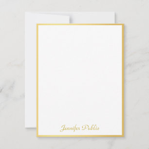 Elegant Gold Hand Script Personalized Template