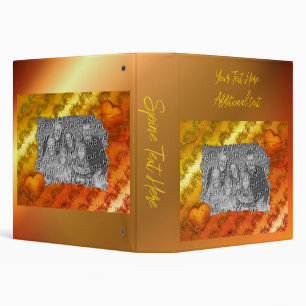Elegant Gold Hearts Personalized Photo Binder