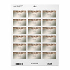 Elegant Gold Jewel Flowers Address Label