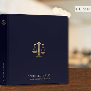 Elegant Gold Justice Scale Classeur juridique