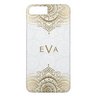 Elegant Gold Lace On Custom White Background