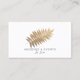 ★. Elegant Gold Leaf Business Card