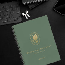 Elegant Gold Leaf Minimal Botanical Green Modern 