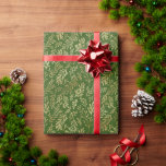 Elegant Gold Leaf Pattern Green Christmas Wrapping Paper<br><div class="desc">Elegant Gold Leaf Pattern Green Christmas.  The background colour can be changed if you so wish via the Customize option.</div>