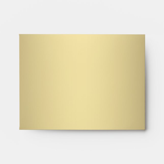 Elegant Gold Linen RSVP Envelopes (Front)