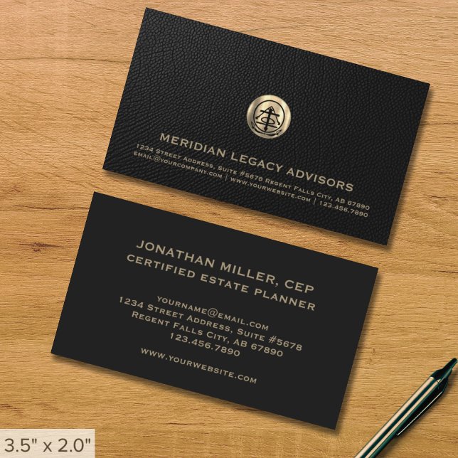 Elegant Gold Logo Professional Business Card (Creator Uploaded)
