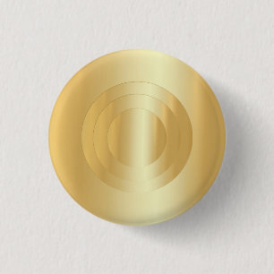 Elegant Gold Look Custom Trendy Blank Template 1 Inch Round Button