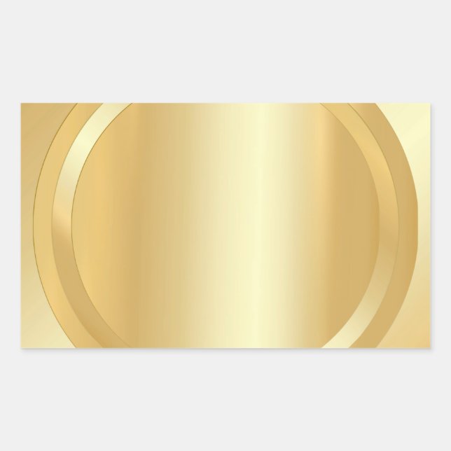 Elegant Gold Look Glamour Template Add Your Text Sticker (Front)